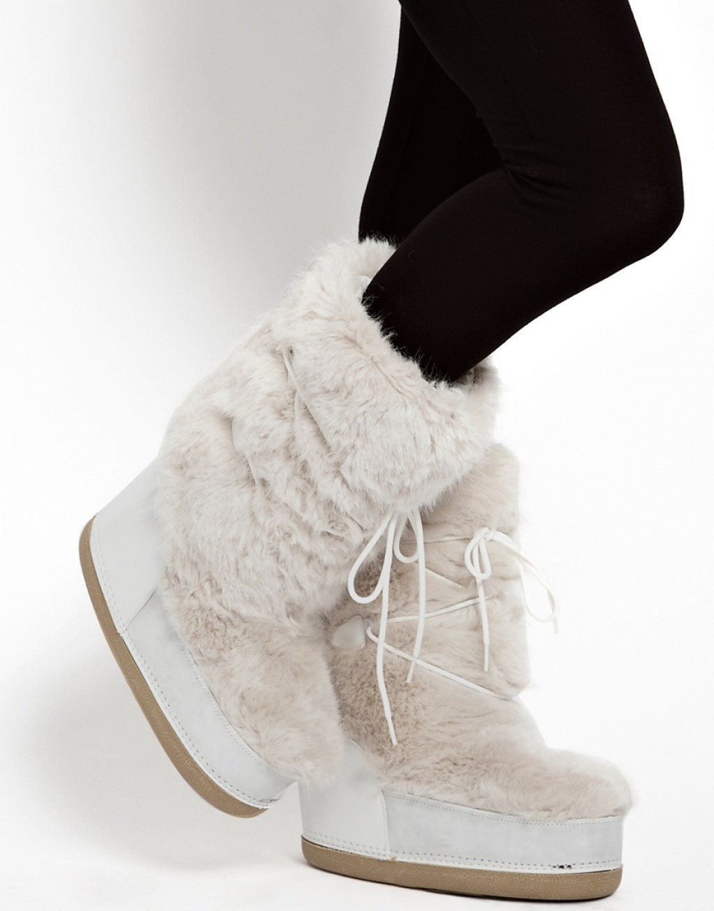 Picture of: ASOS Barts White Faux Fur Snow Boots  Lyst