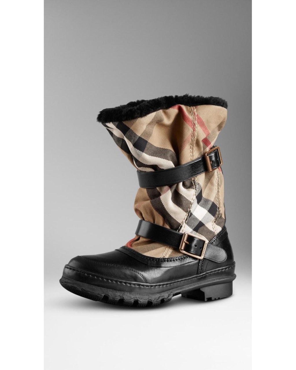 Picture of: Burberry House Check Snow Boots in Brown for Men  Lyst