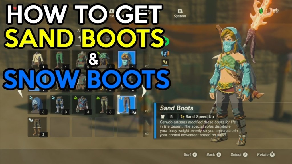 Picture of: How to get Sand Boots and Snow Boots – Legend Of Zelda Breath Of The Wild