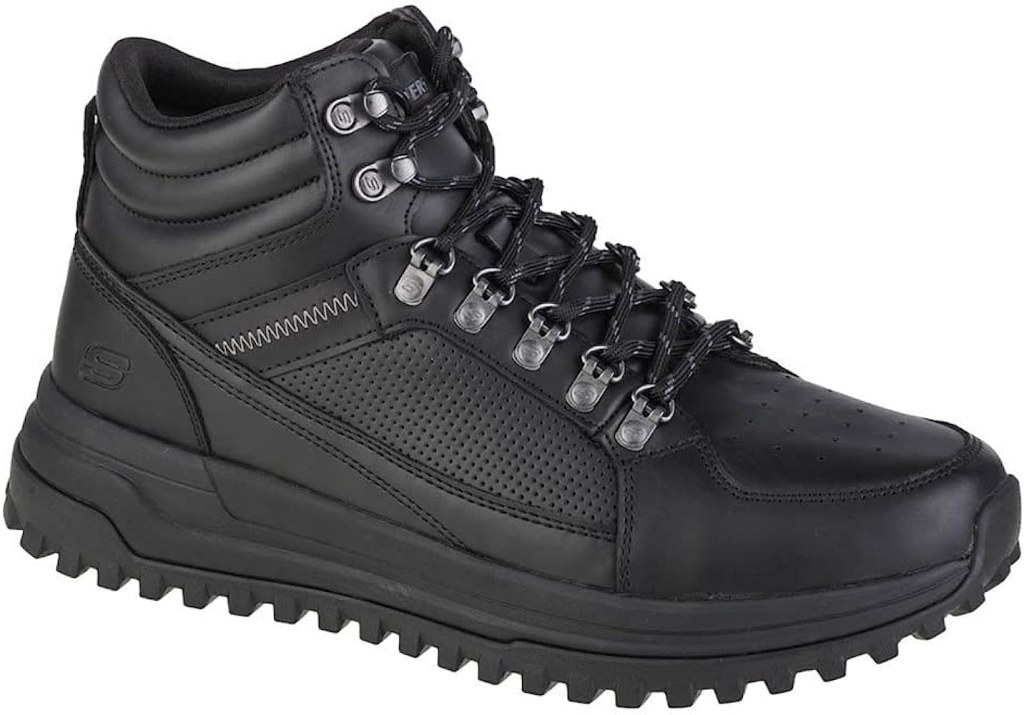 Picture of: Skechers Men’s Winter Boots Trekking Shoes Black EU : Amazon