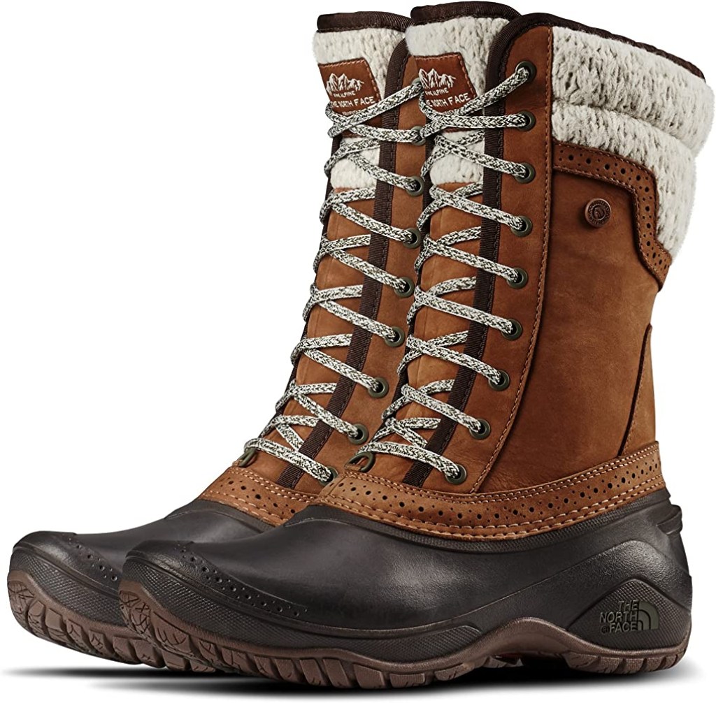 Picture of: The North Face Shellista Womens Suede II Mid Snow Boots – Brown