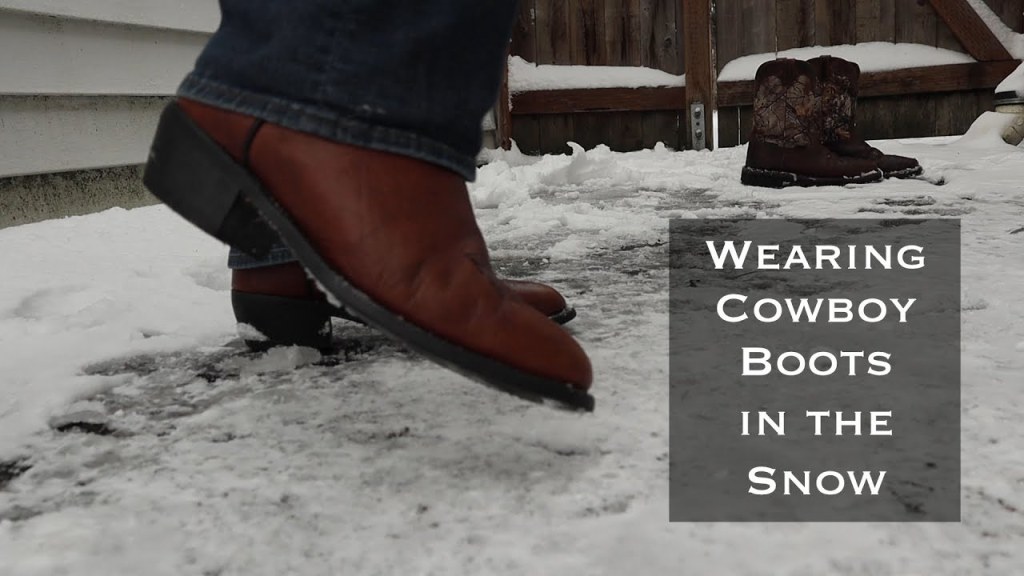 Picture of: Wearing Cowboy Boots in the Snow